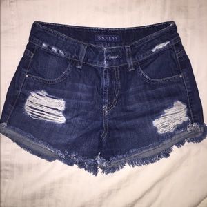 Denim jeans shorts